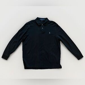 Men’s Ralph Lauren Black Long Sleeve Polo XL Classic Fit